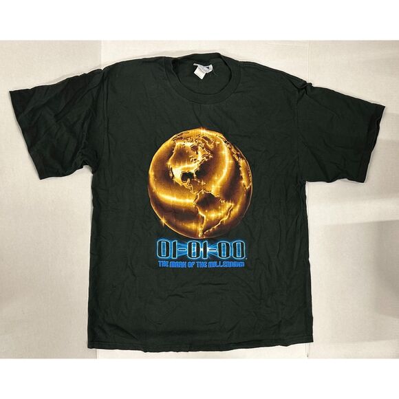 Vintage 01-01-2000 New Millennium T-Shirt Like New Condition Size XL - Picture 1 of 4